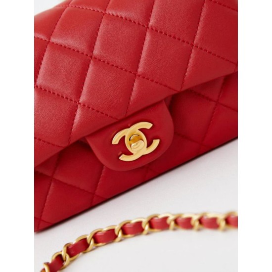 Fake Chanel Mini Flap Bag AS4947 Red Replica