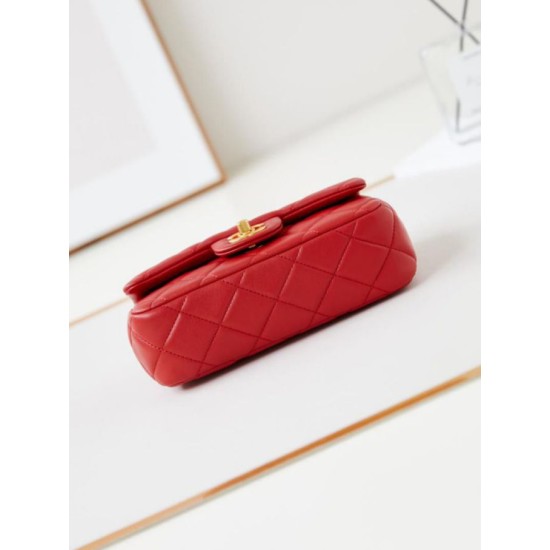 Fake Chanel Mini Flap Bag AS4947 Red Replica