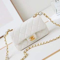 Fake Chanel Mini Flap Bag AS4947 White Replica