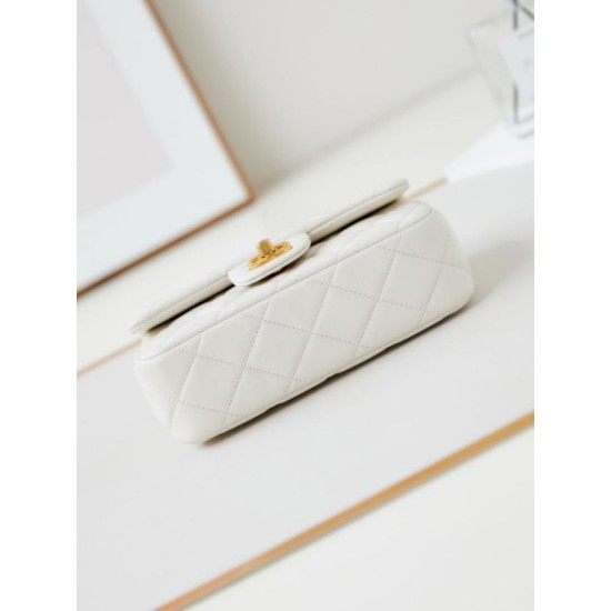 Fake Chanel Mini Flap Bag AS4947 White Replica