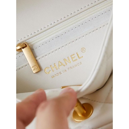 Fake Chanel Mini Flap Bag AS4947 White Replica