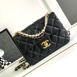 Fake Chanel Mini Flap Bag Black AS4384 Replica