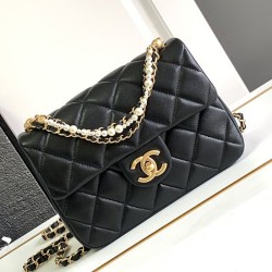 Fake Chanel Mini Flap Bag Black AS4384 Replica