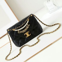 Fake Chanel Mini Flap Bag Black AS4986 Replica