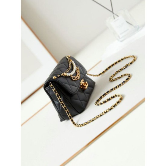 Fake Chanel Mini Flap Bag Black AS4986 Replica
