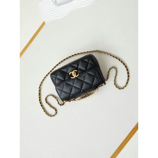 Fake Chanel Mini Flap Bag Black AS4986 Replica