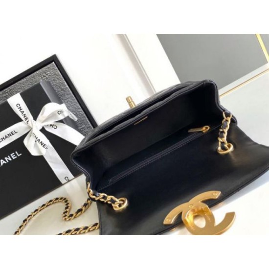 Fake Chanel Mini Flap Bag Black AS5026 Replica