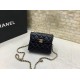 Replica Chanel Mini Handle Clutch With Chain Black AP2945