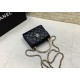 Replica Chanel Mini Handle Clutch With Chain Black AP2945