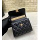 Replica Chanel Mini Handle Clutch With Chain Black AP2945
