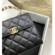 Replica Chanel Mini Handle Clutch With Chain Black AP2945