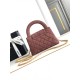 Replica Chanel Mini Kelly Denim Shopping Bag Orange AS4416