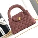 Replica Chanel Mini Kelly Denim Shopping Bag Orange AS4416