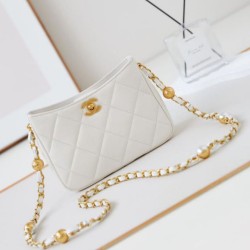 Replica Chanel Mini Shoulder Bag AS4948 White