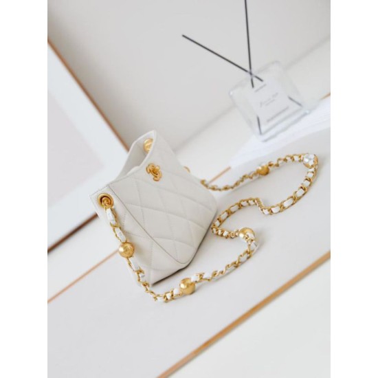 Replica Chanel Mini Shoulder Bag AS4948 White