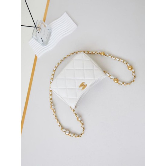 Replica Chanel Mini Shoulder Bag AS4948 White