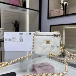 Replica Chanel Mini Vanity Case AP1147 White