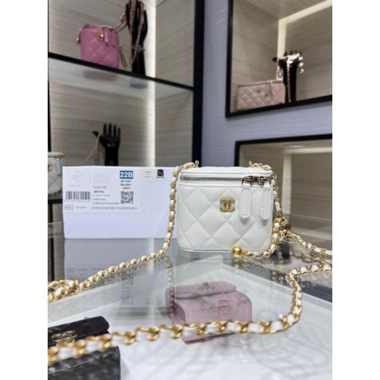 Replica Chanel Mini Vanity Case AP1147 White