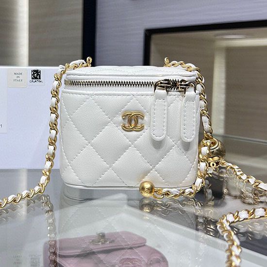 Replica Chanel Mini Vanity Case AP1147 White