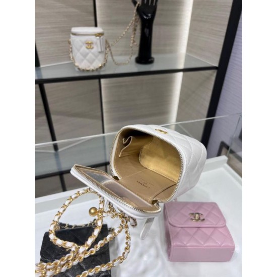 Replica Chanel Mini Vanity Case AP1147 White