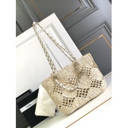Replica Chanel Raffia Small Tote AS4714 Beige