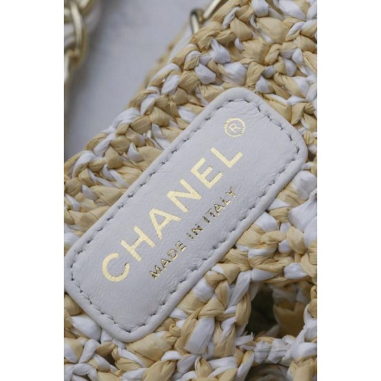 Replica Chanel Raffia Small Tote AS4714 Beige