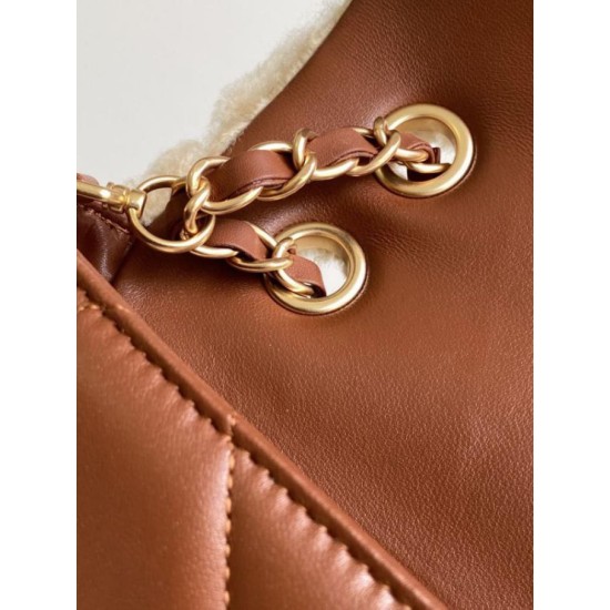 Replica Chanel Shearling Lambskin Flap Bag AS5149 Beige