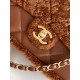 Replica Chanel Shearling Lambskin Flap Bag AS5149 Brown