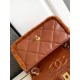 Replica Chanel Shearling Lambskin Flap Bag AS5149 Brown