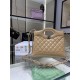Replica Chanel Shiny Lambskin 31 Mini Shopping Bag AS4133 Beige