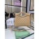Replica Chanel Shiny Lambskin 31 Mini Shopping Bag AS4133 Beige