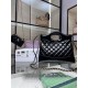 Replica Chanel Shiny Lambskin 31 Mini Shopping Bag AS4133 Black