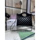 Replica Chanel Shiny Lambskin 31 Mini Shopping Bag AS4133 Black
