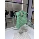 Fake Chanel Shiny Lambskin 31 Mini Shopping Bag AS4133 Green Replica
