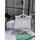 Replica Chanel Shiny Lambskin 31 Mini Shopping Bag AS4133 White