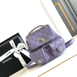 Fake Chanel Small Backpack Purple AS3787 Replica