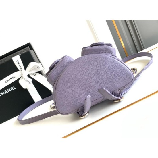 Fake Chanel Small Backpack Purple AS3787 Replica