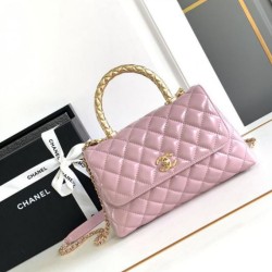 Replica Chanel Small Coco Handle Bag A92990 Pink