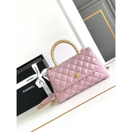 Replica Chanel Small Coco Handle Bag A92990 Pink