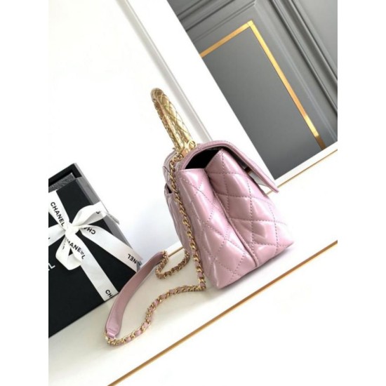 Replica Chanel Small Coco Handle Bag A92990 Pink