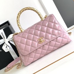 Replica Chanel Small Coco Handle Bag A92990 Pink