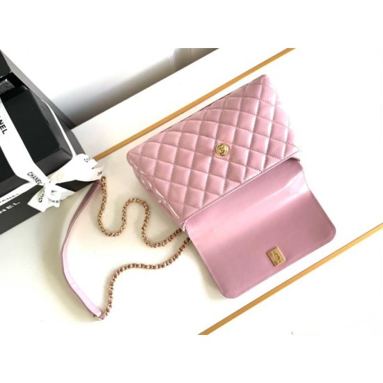 Replica Chanel Small Coco Handle Bag A92990 Pink