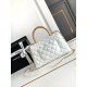 Replica Chanel Small Coco Handle Bag A92990 White
