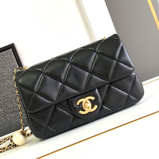 Fake Chanel Small Flap Bag Black AS4861 Replica