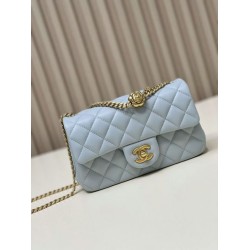 Fake Chanel Small Flap Bag Blue AS4041 Replica
