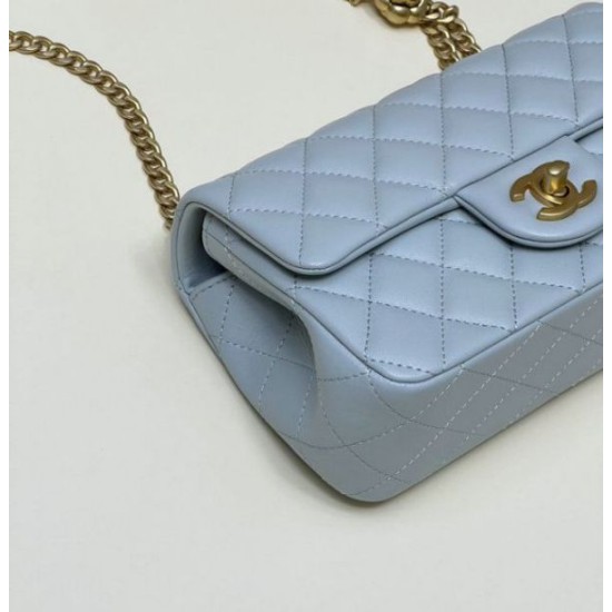 Fake Chanel Small Flap Bag Blue AS4041 Replica