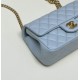 Fake Chanel Small Flap Bag Blue AS4041 Replica