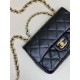 Replica Chanel Small Flap Bag With Top Handle Black AS4023