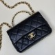 Replica Chanel Small Flap Bag With Top Handle Black AS4023