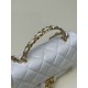 Fake Chanel Small Flap Bag With Top Handle White AS4023 Replica